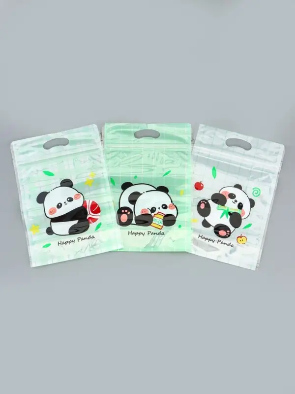 Пакет подарочный, с zip-lock застежкой, &laquo;Счастливая панда&raquo;, 15&times;23&plusmn;1 см МИКС