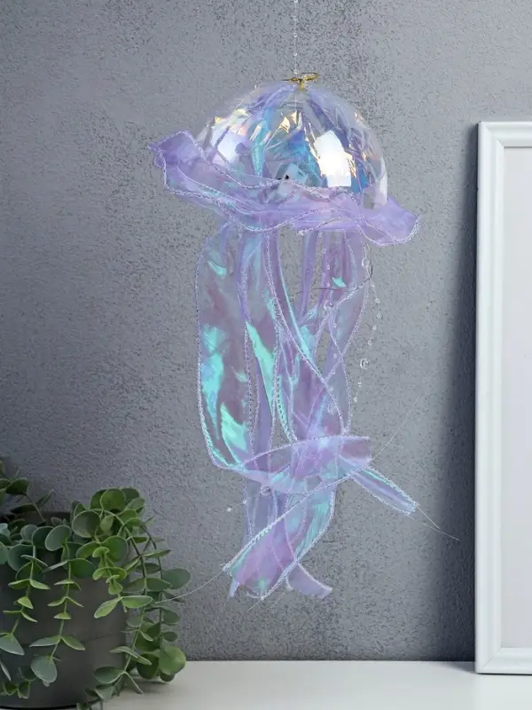 Набор светящихся медуз 4 шт ночник LED RGB 3хAG13 20х20х50 см Набор светящихся медуз 4 шт ночник LED RGB 3хAG13 20х20х50 см