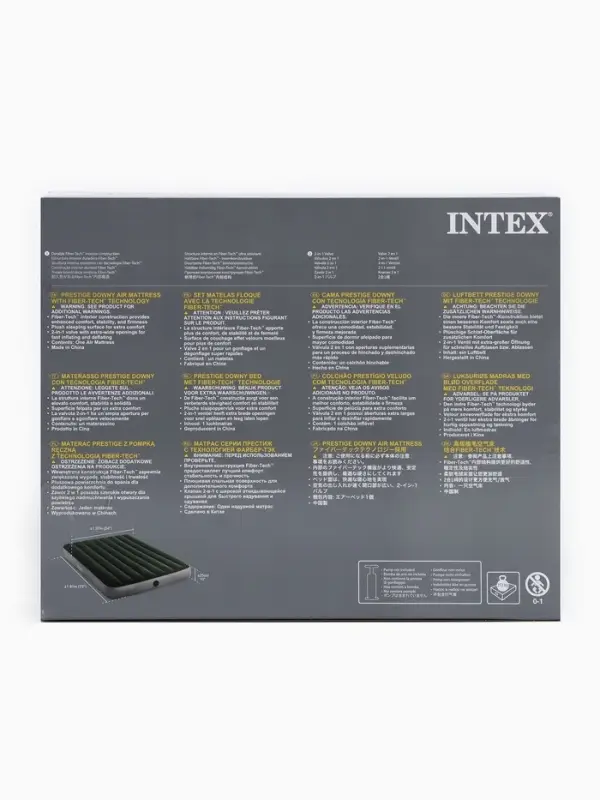 Матрас надувной DURA-BEAM FULL, 191&times;137&times;25 см, двуспальный, 64108 INTEX