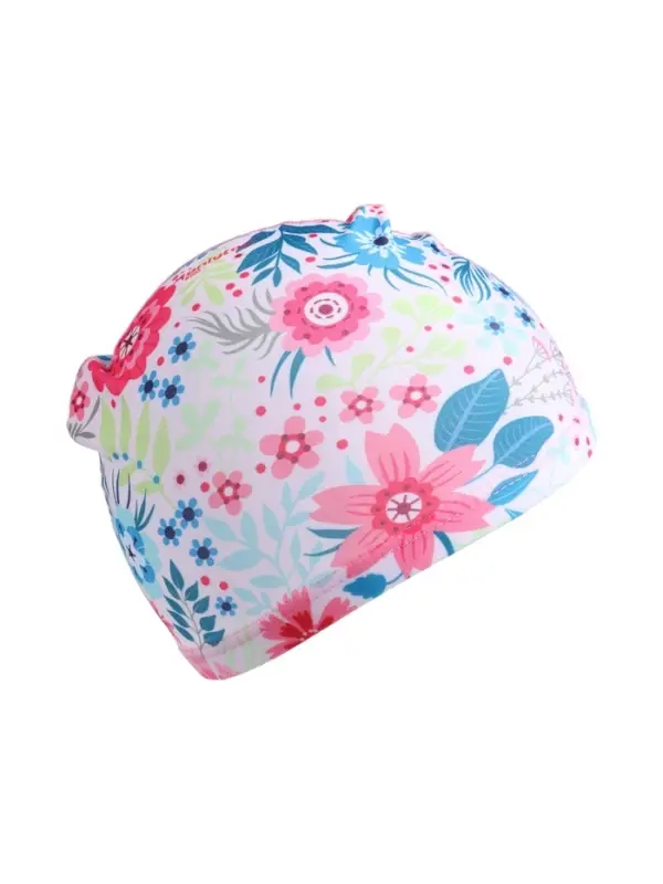 Шапочка для плавания детская ONLYTOP Swim &laquo;Цветочный мир&raquo;, тканевая, обхват 46-52 см