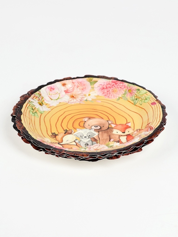 Набор бумажной посуды Набор бумажной посуды "Зверюшки", набор 12 шт.