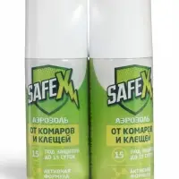 Аэрозоль акарицидно-репеллентный от клещей и комаров, SAFEX, 100 мл, 2 шт.