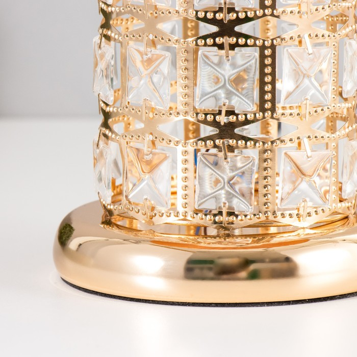 Настольная лампа с подсветкой 16684/1 E27 40Вт золото RISALUX