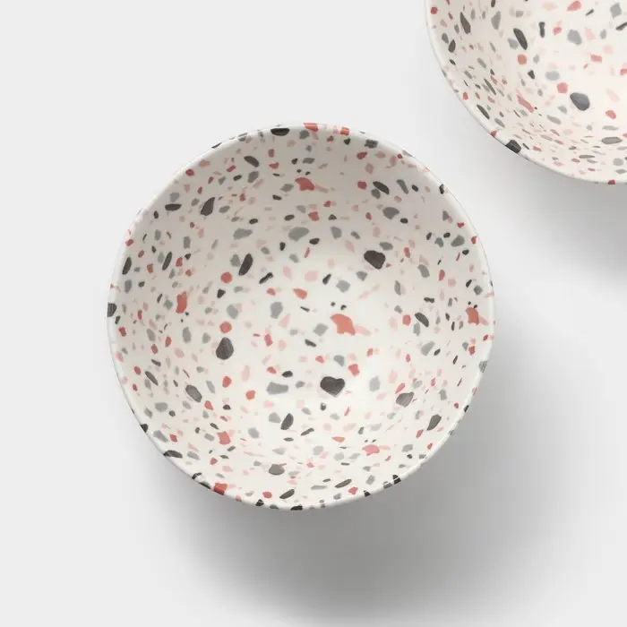 Салатники Magistro Terazzo, 700 мл, 16&times;7.4 см, набор 2 шт., фарфор, белые