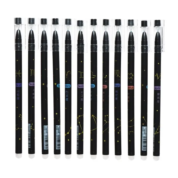 Ручка гелевая «Астрология», со стираемыми чернилами, стержень синий, МИКС Ручка гелевая «Астрология», со стираемыми чернилами, стержень синий, МИКС