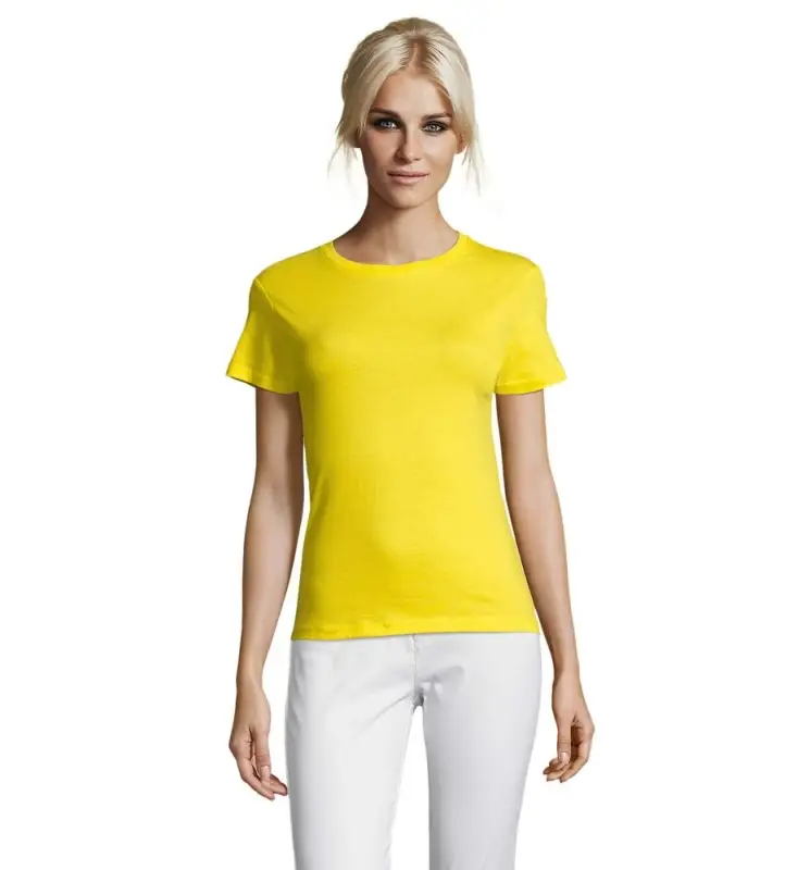 Футболка женская Regent Women лимонно-желтая, размер S