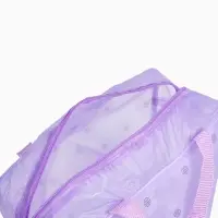 Косметичка-сумка на молнии для бассейна, с ручками, средний размер, сиреневая