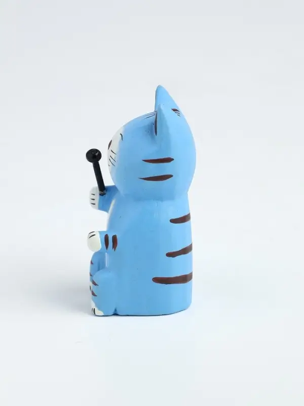 Фигурка &laquo;Кот с микрофоном&raquo;, 3&times;4&times;8 см, дерево, МИКС