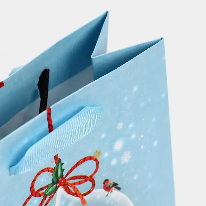 Пакет подарочный новогодний ламинированный «Нежность», 12 х 15 х 5.5 см