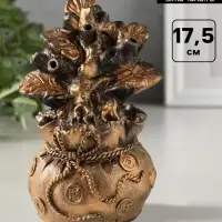 Фигурка гипс &laquo;Денежное дерево&raquo;, 17.5&times;12 см, под бронзу винтаж
