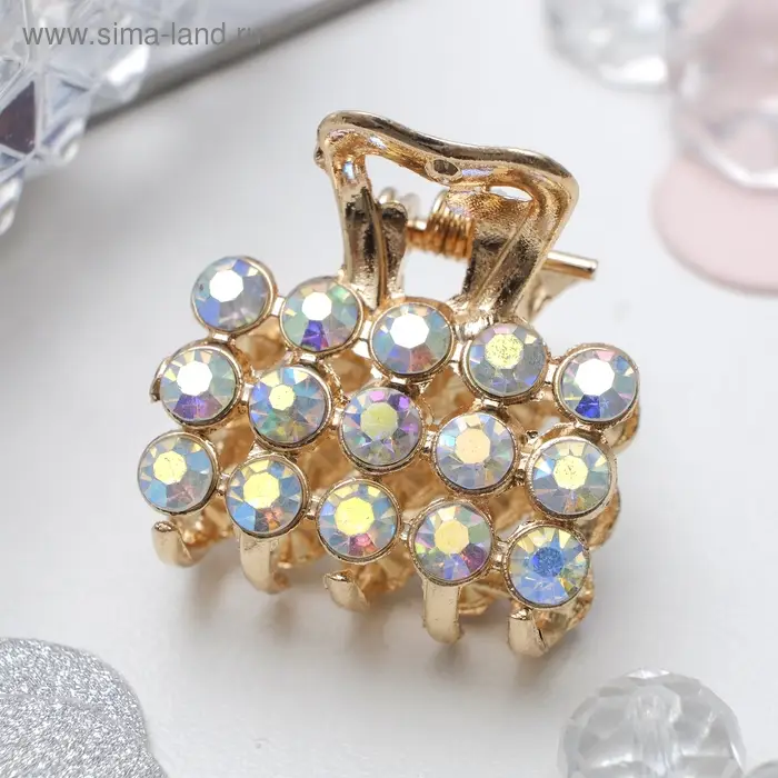 Крабик для волос «Классик», 2.5 см, золото Крабик для волос «Классик», 2.5 см, золото