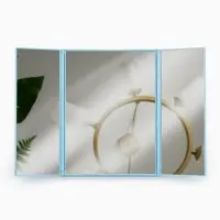 Зеркало настольное, трюмо, 12.5&times;15.3 см, (5&times;11&times;15 см), МИКС