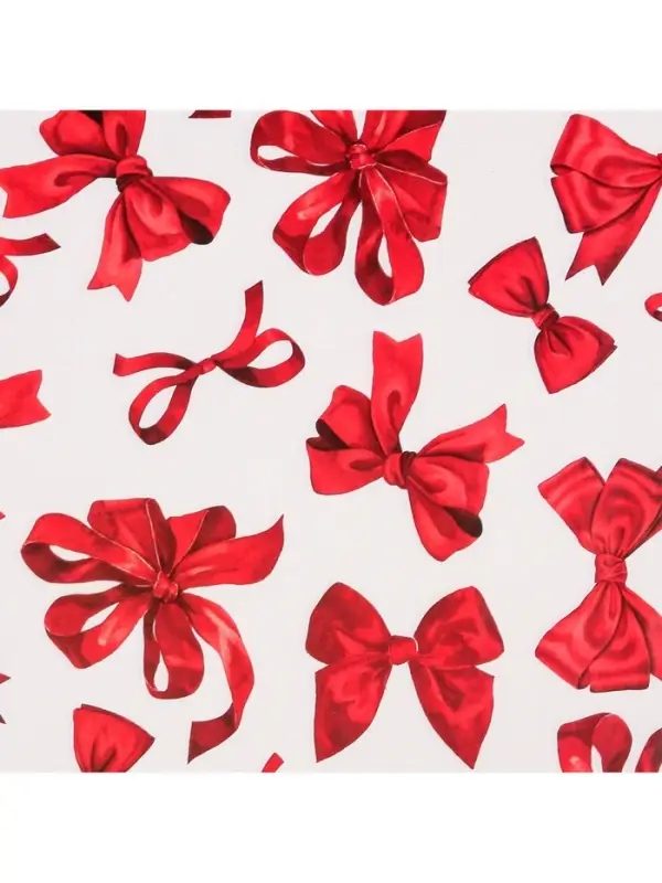 Бумага упаковочная глянцевая «Банты», 50 х 70 см Бумага упаковочная глянцевая «Банты», 50 х 70 см