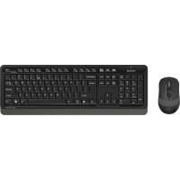 Набор клавиатура+мышь A4Tech Fstyler FG1010 черный/сер USB беспров Multime