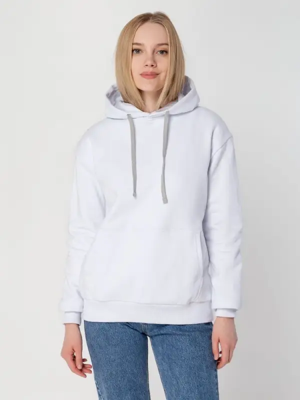 Толстовка с капюшоном Unit Kirenga Heavy белая, размер XS Толстовка с капюшоном Unit Kirenga Heavy белая, размер XS