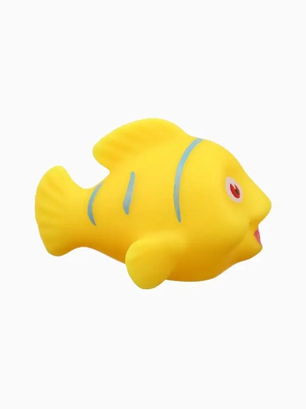 Новогодний набор резиновых игрушек для ванны Крошка Я, 6 шт., с пищалкой