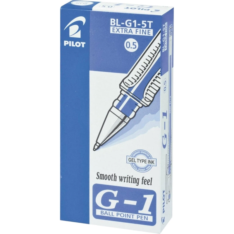 Ручка гелевая неавтомат. PILOT BL-G1-5T синяя 0,3мм Япония