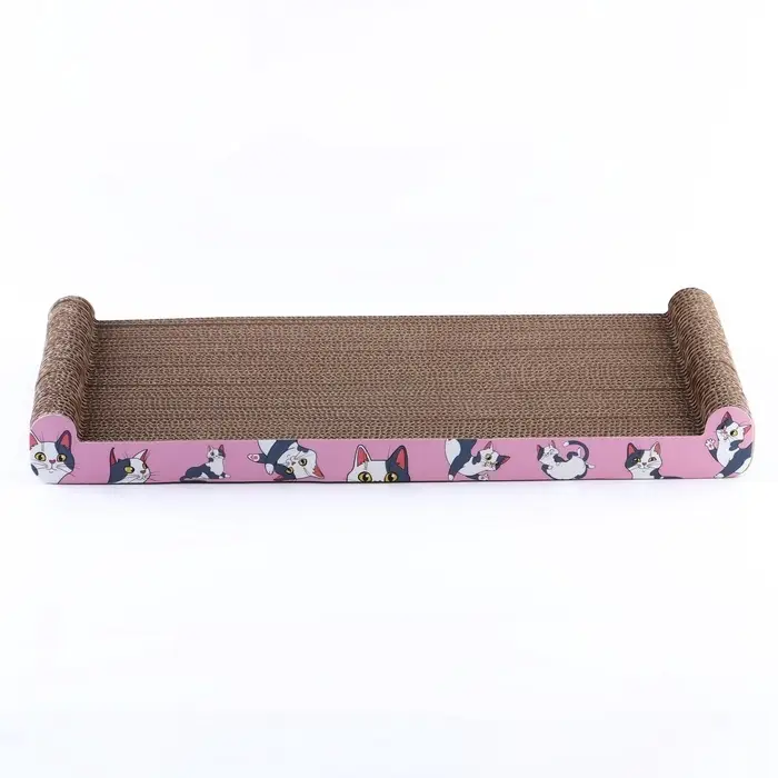 Когтеточка из картона с кошачьей мятой &laquo;Котик&raquo;, 45 см &times; 20 см &times; 4.5 см