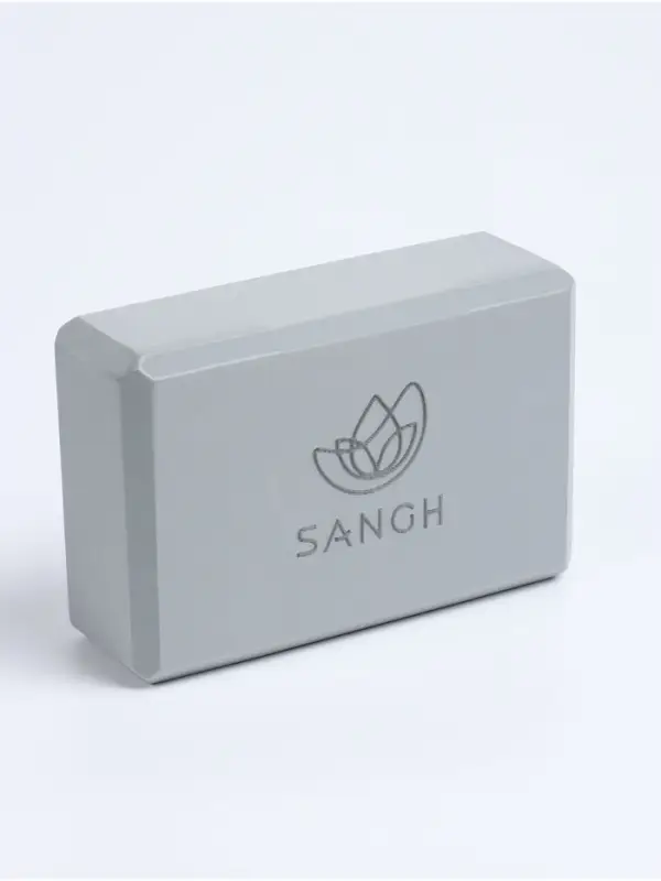 Блок для йоги Sangh, 23&times;15&times;8 см, серый