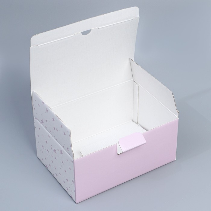 Коробка подарочная сборная, упаковка, «Единорог», 22 х 15 х 10 см