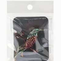 Брошь &laquo;Птица&raquo; на ветке, цветная в золоте