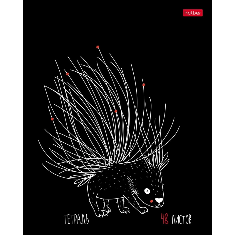 Тетрадь 48л А5ф клетка,скоба,мел.бумага,ассорт,Нескучные герои,088361