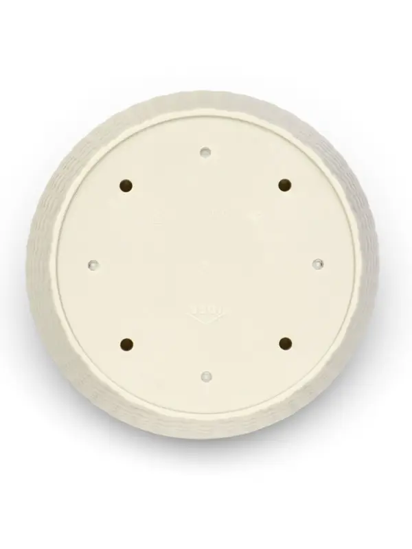 Горшок для цветов с поддоном &laquo;Ротанг&raquo;, 4.7 л, d=15 см, h=14 см, пластиковый, белый