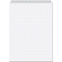 Блокнот А4,40л,клетка,метал.гребень,цв.обложка Стильный Офис 2931