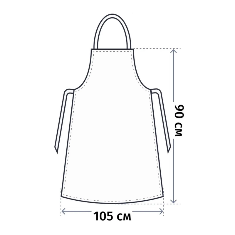 Фартук прорезиненный (ткань диагональ)