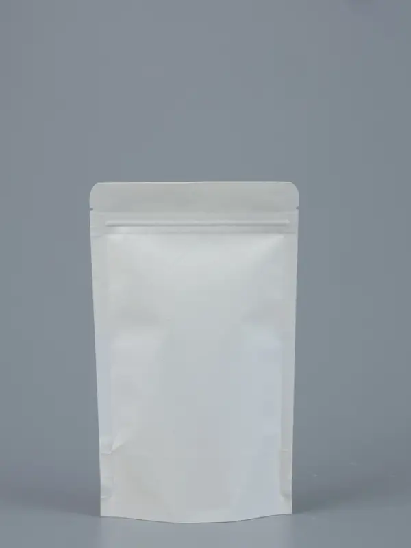 Пакет Zip-lock Крафт, белый, с прямоугольным окном, 12&times;20 см