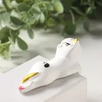Фигурка настольная &laquo;Котик висячий&raquo;, на полку, керамика, 9 см, белый