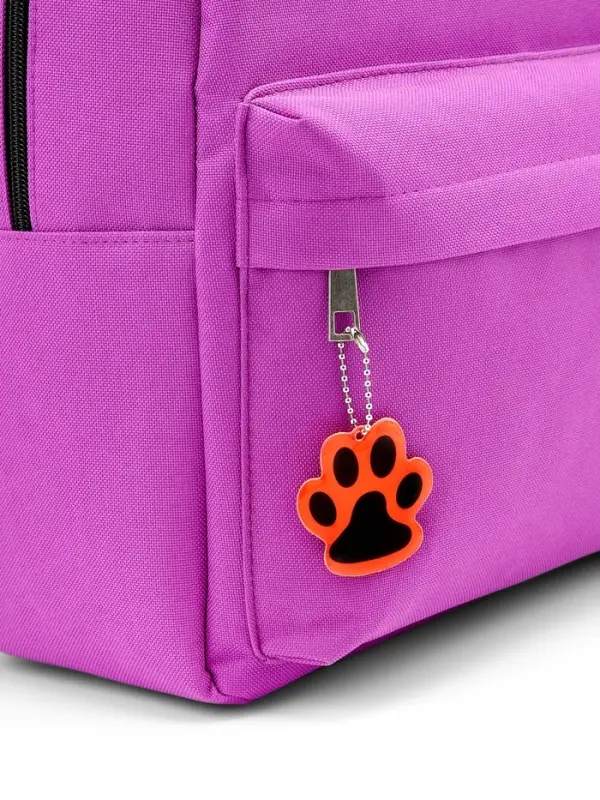 Светоотражающий элемент &laquo;Лапка&raquo;, 5.5&times;4.8 см, цвет оранжевый