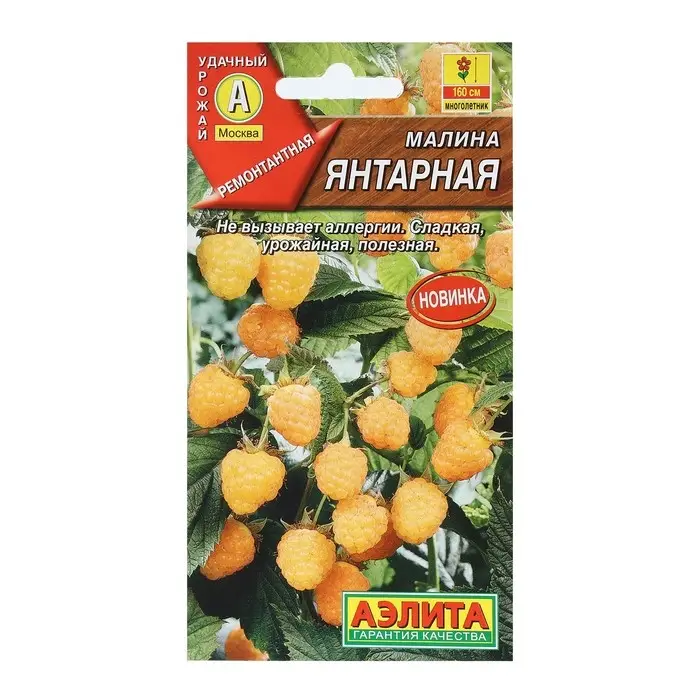 Семена Малина "Янтарная", 0,05 г