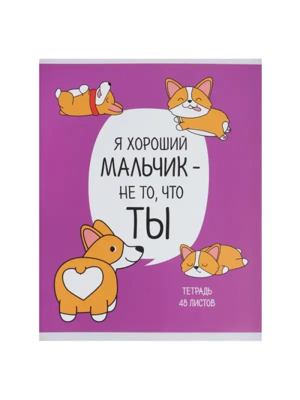 Тетрадь 48 листов в клетку, Calligrata &laquo;Лапки&raquo;, МИКС
