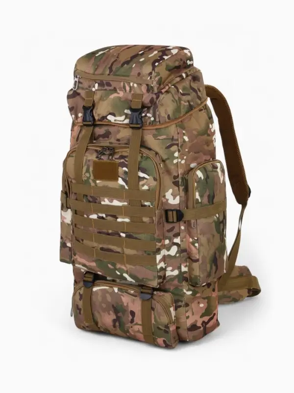 Рюкзак туристический Adventure мужской, 80 л, oxford, камуфляж мультикам