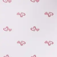 Пленка флористическая для цветов, &laquo;Двойные сердца&raquo;, красная, 57&times;57 см