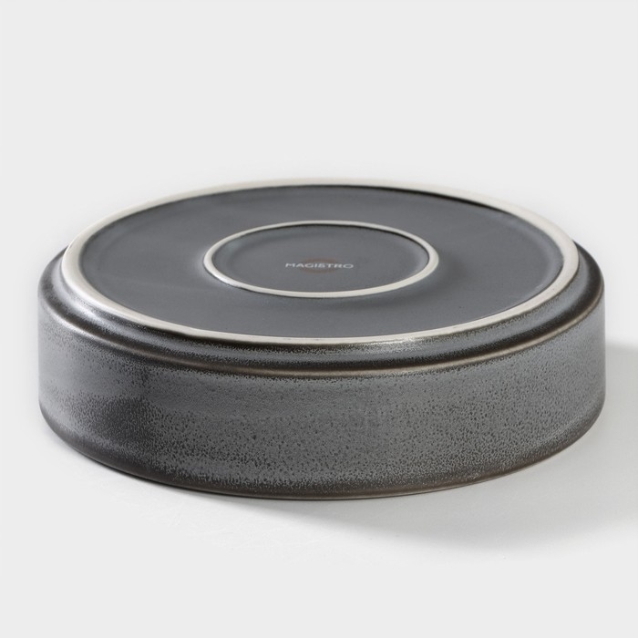 Салатник фарфоровый с высоким бортом Magistro Urban, 650 мл, d=17 см, цвет серый Салатник фарфоровый с высоким бортом Magistro Urban, 650 мл, d=17 см, цвет серый