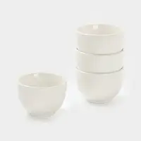 Соусники Доляна White Label, набор 4 шт., 120 мл, фарфор, белые
