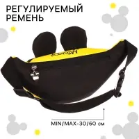 Сумка поясная детская с ушками, 25&times;6&times;13 см, Микки Маус