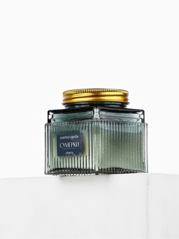Свеча ароматическая Свеча ароматическая "Сумерки", соевый воск, 120 гр, аромат вишня