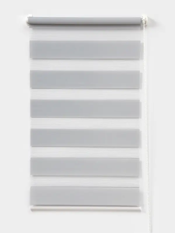 Штора рулонная 50&times;160 см &laquo;День и Ночь&raquo;, по полотну 46&times;160 см, цвет стальной