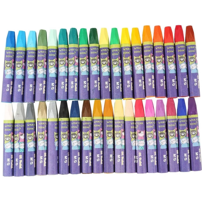 Пастель масляная M&G, 6-гран, 36 цветов в наборе