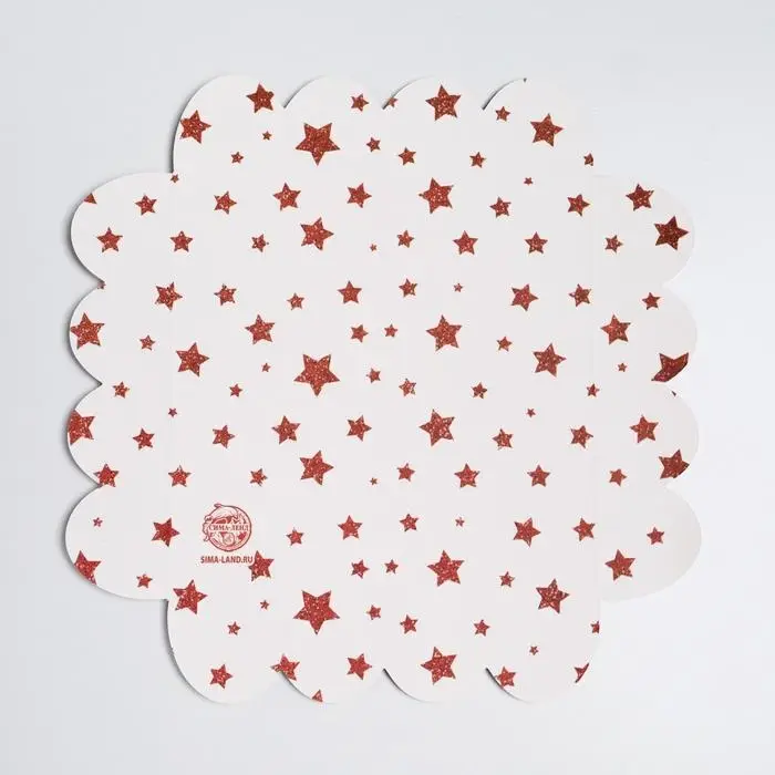 Коробка для кондитерских изделий с пластиковой крышкой &laquo;С Новым годом!&raquo;, 13 х 13 х 3 см