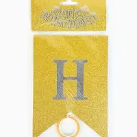 Гирлянда на ленте &laquo;Happy Birthday&raquo; золотая