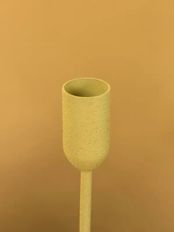 Подсвечник на 1 свечу текстурный  Подсвечник на 1 свечу текстурный "Оливковый" 8х8х15,5 см