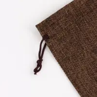Холщовый мешочек для украшений, подарков и трав, текстиль &laquo;Эко&raquo;, коричневый, 13&times;18 см