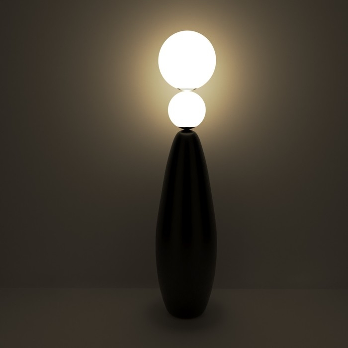 Торшер  Торшер "Бабл" LED 18Вт 4000К черный 38х38х155см