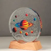 Сувенир стекло свет "Диск. Планетарий" 5хLED d=10 см, USB, цветной 10х4х11,4 см Сувенир стекло свет "Диск. Планетарий" 5хLED d=10 см, USB, цветной 10х4х11,4 см