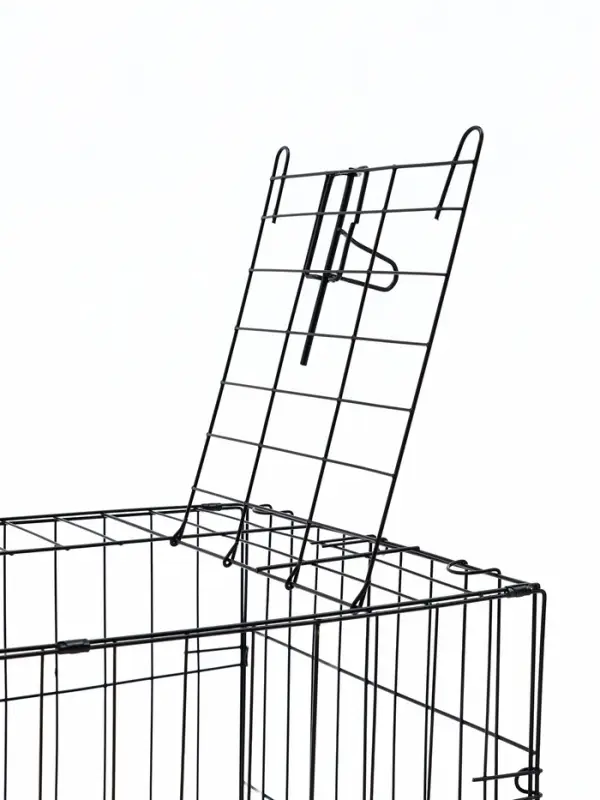 Клетка для собак, 61&times;42&times;50 см, металл, чёрная