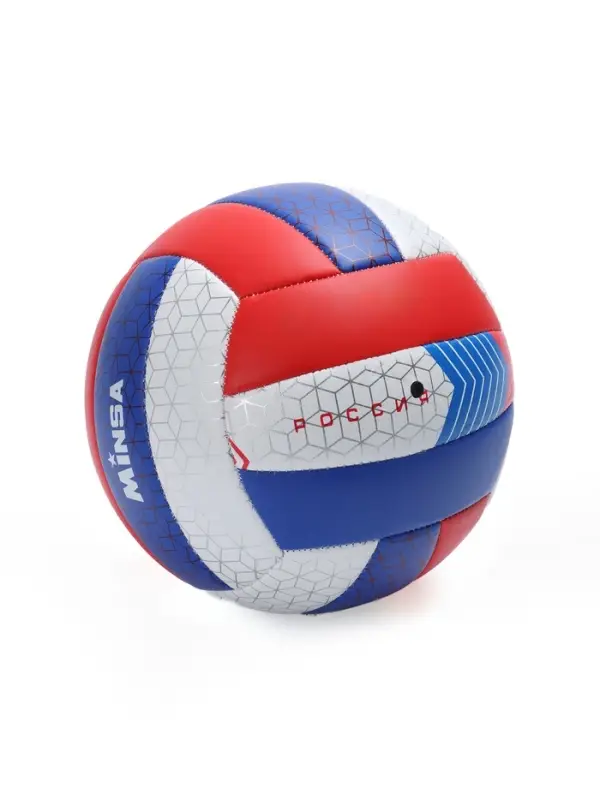 Волейбольный мяч MINSA &laquo;РОССИЯ&raquo;, машинная сшивка, 18 панелей, р. 5, PVC